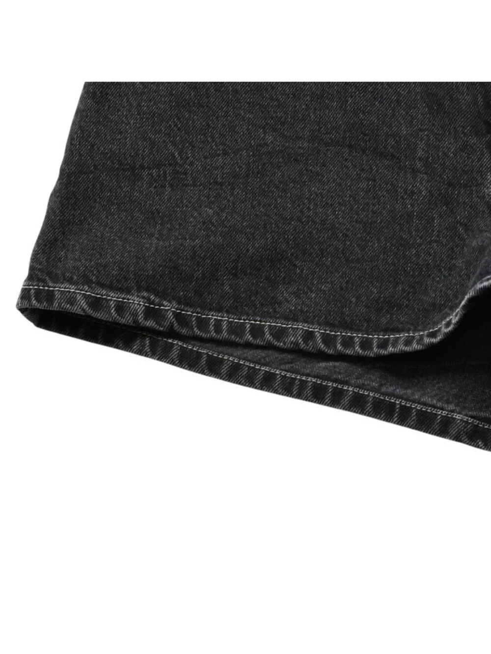 Chanel Denim Shorts Skirt Black